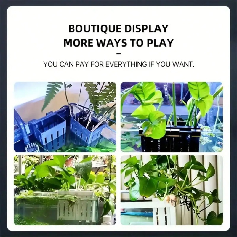 Aquarium Plant Holder Black Pl - Planted Aquarium Equipment ulasan dan harga