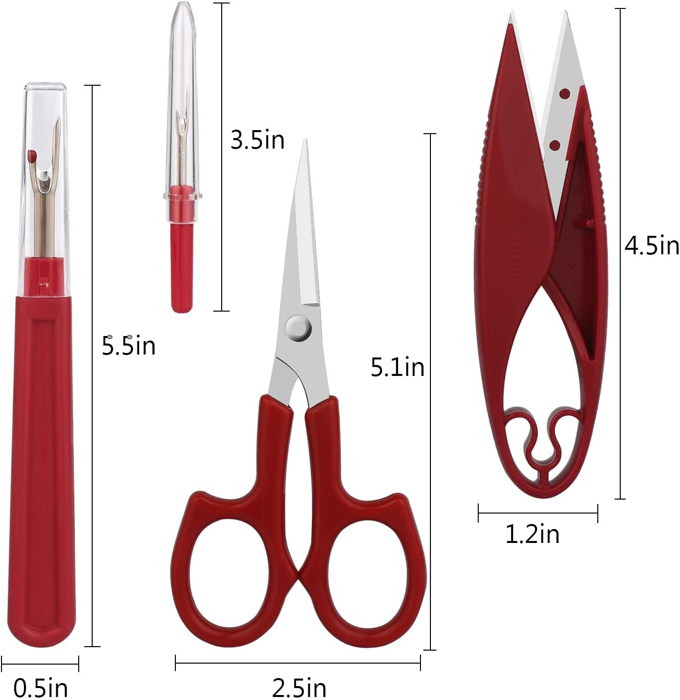 1Set Sewing Seam Ripper Tool H - Trimming Scissor Set ulasan dan harga