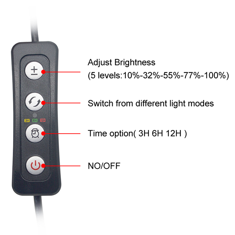 Aquarium LED Light for 16-64CM - Planted Aquarium Pendant Light ulasan dan harga