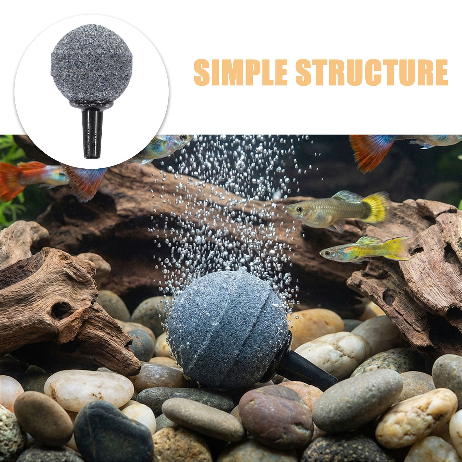 12pcs Aquarium Air Stone Bubbl - Planted Aquarium Care ulasan dan harga