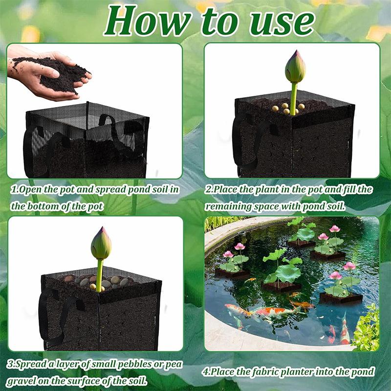 4 Pcs Black Mesh Pond Planting - Aquarium Plant Original ulasan dan harga