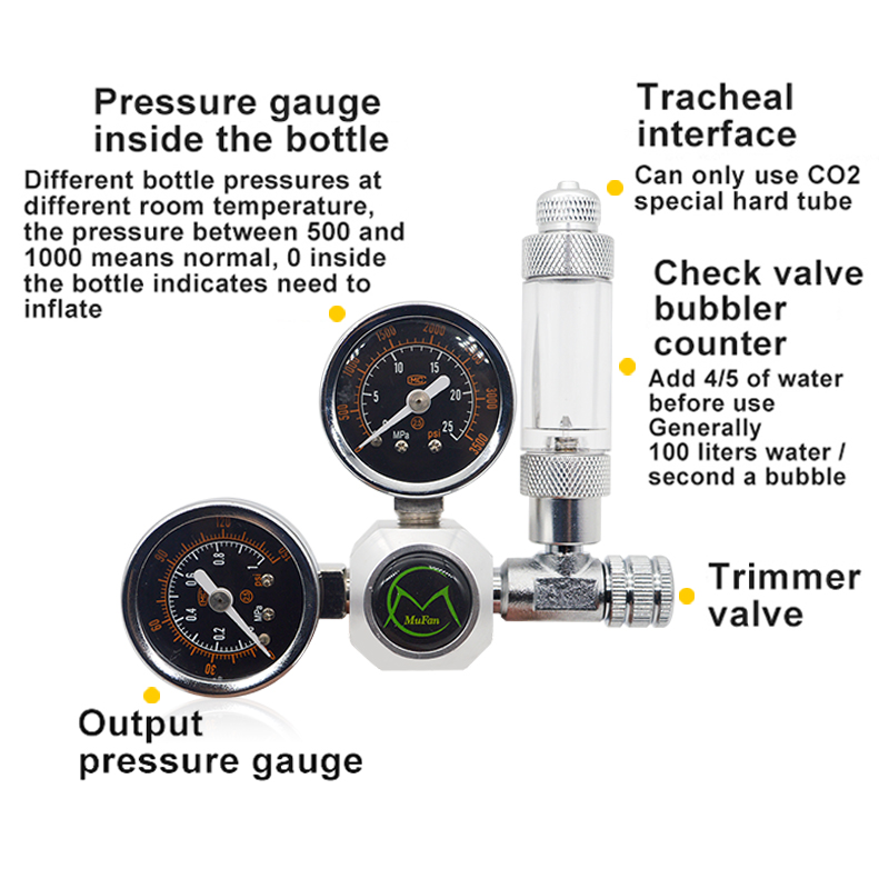 Aquarium CO2 Regulator Magneti - Planted Aquarium Equipment ulasan dan harga