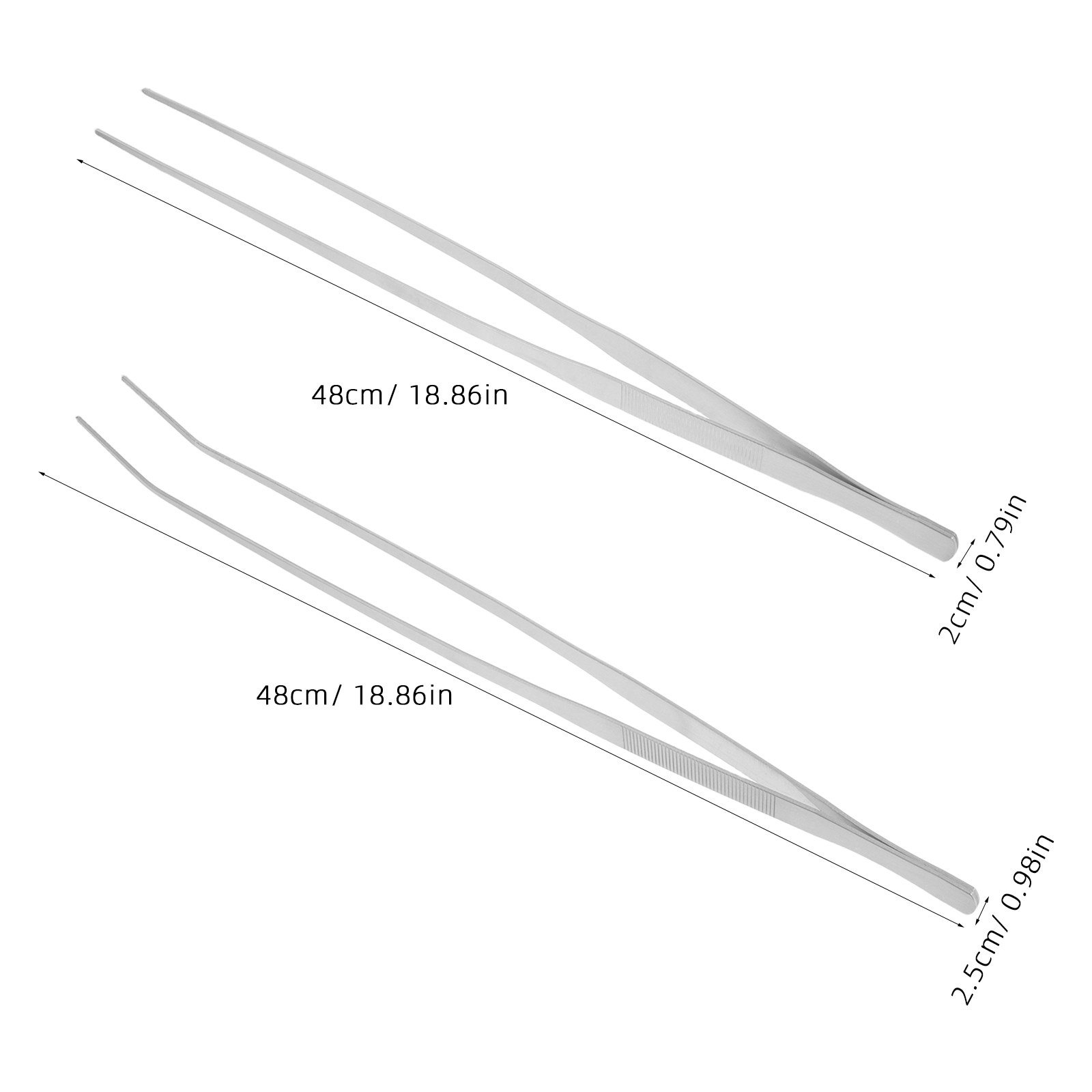 2Pcs Long Tweezers Stainless S - Planted Aquarium Care ulasan dan harga